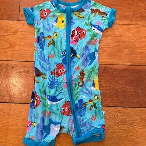 Little Sleepies Finding Nemo Shorty Zippy 12-18 Months